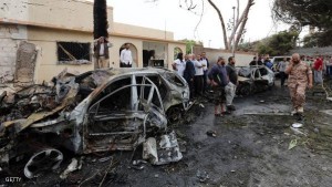 Libyan French Embassy Is Hit By A Car Bomb
